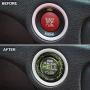 ToolEpic for Dodge Ram 1500 Challenger Charger Durango Accessories 2015-2021 - Engine Start Stop Button Overlay Sublime Green Emblem - Push to Release Hell Badge Unique Style - Perfect for Decals