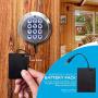 TurboLock Keyless Electronic Keypad Entry Door Lock Smart Knob Kit with Automatic Locking, Battery Backup & Easy Installation (No Bluetooth, Bronze)