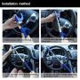 Blueshyhall Anti Theft Device Car Steering Wheel Lock Antitheft Lock Security Lock, Blue and Yellow
