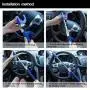 Blueshyhall Anti Theft Device Car Steering Wheel Lock Antitheft Lock Security Lock, Blue and Yellow