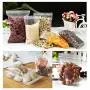 Small Ziplock Poly Bags 5 Sizes 500pcs Assorted Resealable Plastic Zipper Bags for Jewelry Beads Candy 2 Mil Clear (5 Size 500 Pack)