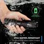 Vont Blaze Tactical Flashlight (2 Pack) LED Flashlights, Extremely Bright Flash Light, High Lumen, Adjustable Beam, Water-Resistant, Gear & Accessories for Hiking, Camping, Survival, Emergency