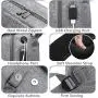 HFSX Backpack Bookbags Laptop Backpack for Women Men Vintage Backpack College Backpack Travel Bookbag Laptop Bookbags with USB Charging Port Gray Backpacks Fits 15.6 inch Notebook