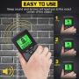 Stud Finder, Upgraded 6 in 1 Wall Scanner with 5 Scanning Modes & Digital Level to Scan Stud, Metal, AC Wire, Wood, LCD Display and Sound Warning for Easier Scanning (Grey)
