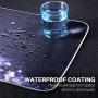 Large RGB Gaming Mouse Pad - Reawul 14 Modes Oversized Glowing Led Extended Mousepad, Anti-Slip Rubber Base and Waterproof Surface, Extra Large Soft Led Computer Keyboard Mouse Mat - 31.5 x 11.8in