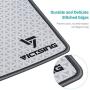 VicTsing Mouse Pad with Stitched Edge, Premium-Textured Mouse Mat, Non-Slip Rubber Base Mousepad for Laptop, Computer & PC, 10.2×8.3×0.08 inches, Grey