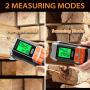 [Upgrade] Wood Moisture Meter, Dr.meter 2 in 1 Pin & Pinless Multifunctional Firewood/Wall/Building/Furniture Humidity Water Detector, Pin-type & Scanner Wood Moisture Tester