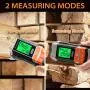 [Upgrade] Wood Moisture Meter, Dr.meter 2 in 1 Pin & Pinless Multifunctional Firewood/Wall/Building/Furniture Humidity Water Detector, Pin-type & Scanner Wood Moisture Tester