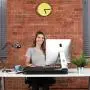 Height Adjustable Stand Up Desk Converter Ergonomic Sit Stand Riser - Flat Top Table Size 22x26 Supports 30lbs - No Assembly Required - Premium Quality and Very Sturdy - Perfect for Laptops or iMacs