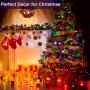 Decute 500LED Fairy String Lights Multi-Color Christmas Lights 164ft Silver Wire w/Remote, Firefly Lights Starry Light for DIY Christmas Tree Costume Wedding Party Table Centerpiece Decor
