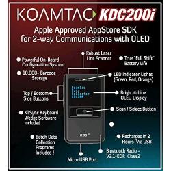 KDC200i 1D Laser Barcode Scanner with Bluetooth - Made for iPhone,iPad, iPod Touch and Android