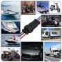 HIFROM 10 Kit (2 + 3 + 4 Pin) Car Male & Female Waterproof Electrical Connectors Plug Socket Kit With 10cm Wire AWG Gauge Marine
