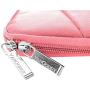 Vangoddy Shock Absorbent Carrying Quilted Sleeve Pink Travel Case for Fujitsu Arrow, Stylistic 9 inch to 10.5 inch Tablet PC