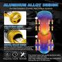 HONLEEX Mini AC/DC 9-85V P15D H6M LED Motorcycle Headlight Bulb,1600LM 3xCOB LEDs Hi/Lo Beam P15D-25-1 LED Bulb for ATVS Yamaha Motorbike Car Heamlamp.Pack of 1 (Golden)