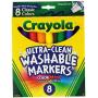 Crayola Broad Point Washable Markers - Pack of 2 (58-7808-2Pack), Blue