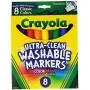 Crayola Broad Point Washable Markers - Pack of 2 (58-7808-2Pack), Blue