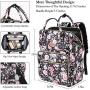 Laptop Backpack for Women, 15.6-Inch Stylish School Backpack with USB Charging Port RFID Anti Theft Water Resistant Casual Daypack Travel Backpacks Purse for Business Travel Gifts,Flower Laptop Backpack for Women, 15.6-Inch Stylish School Backpack with USB Charging Port RFID Anti Theft Water Resistant Casual Daypack Travel Backpacks Purse for Business Travel Gifts,Flower