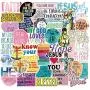 【God Bless You】 Sweetures Water Bottle Jesus Christian Stickers Laptop Stickers Pack 50 Pcs Faith Wisdom Words Decals for Water Bottle Laptops Ipad Cars Luggages