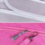 Universal Electronics Accessories Organizer, Waterproof Portable Cable Organizer Bag,Travel Gear Carry Bag for Cables (L, Black) (Pink, L)