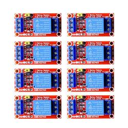DaFuRui 8Pcs DC 12V 1 Channel Relay Module Board Shield with Optocoupler Support High/Low Level Trigger Compatible for Arduino