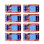 DaFuRui 8Pcs DC 12V 1 Channel Relay Module Board Shield with Optocoupler Support High/Low Level Trigger Compatible for Arduino
