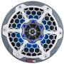 DS18 CF8 Carbon Fiber Marine Speaker - 8'', 2-Way, 450W Max, 150W RMS, 100% UV Stable, IP65 Marine Grade Specs, 4 Ohms, Integrated RGB LED Lighting - for All Elements, UTV, ATV & Jeeps (2 Speakers)