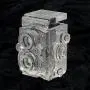 Fotodiox Crystal TLR Camera Display Model - 4/5 Sized Replica of Rolleiflex 2.8 Camera with Zeiss Planar 80mm Lens; Paperweight, Book Shelf, Bookends, Paper Weight Fotodiox Crystal TLR Camera Display Model - 4/5 Sized Replica of Rolleiflex 2.8 Camera with Zeiss Planar 80mm Lens; Paperweight, Book Shelf, Bookends, Paper Weight