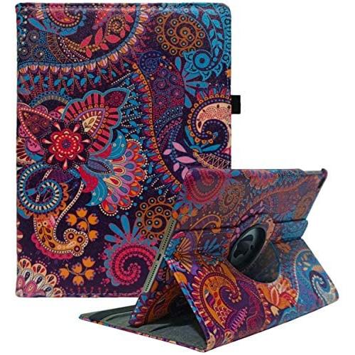 iPad Case Fit 2018/2017 iPad 9.7 6th/5th Generation - 360 Degree Rotating iPad Air Case Cover with Auto Wake/Sleep Compatible with Apple iPad 9.7 Inch 2018/2017 (National Wind)