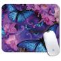 Personalized Rectangle Mouse Pad, Printed Butterfly Pattern, Non-Slip Rubber Comfortable Customized Computer Mouse Pad (9.45x7.87inch)