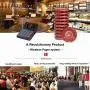NADAMOO Restaurant Pager System with 10 Coaster Pager Wireless Paging System Calling System Portable Rechargable Restaurant Buzzers with Numeric Keypad Transmitter