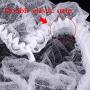 SETH - 100 Pack 21'' Disposable Mop Mob Nonwoven Bouffant Clipped Head Cover Caps | Hair Net | Beauty Salon Spa | Cooking Food Service Catering |Spray Tanning (white)
