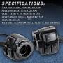 KATUR 1 Pair Motorcycle 1'' 25mm Handlebar Control Light Switch with Wiring Harness for Harley