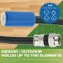 Mediabridge Coaxial Cable (8 Feet) with F-Male Connectors - Ultra Series - Tri-Shielded UL CL2 in-Wall Rated RG6 Digital Audio/Video - Includes Removable EZ Grip Caps (Part# CJ08-6BF-N1)