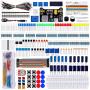 Keywishbot Electronic Component Super kit with Resistor Transistor RGB Capacitor LED Buzzer Switch Potentiometer for Arduino Nano,Development Board,MEGA2560, Raspberry Pi,STEM, Micro:bit