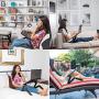 Adjustable Laptop Stand - Use It as a Foldable Standing Desk at The Office, Portable Computer Holder for Writing, Cozy Desk in Bed or on The Sofa - Laptop Table with Cooling Fans - Great as a Gift