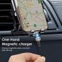 Jasput Magnetic Charging Cable,3 in 1 180°Rotation Magnetic Phone Charger Cable,Led & Nylon Braided Magnetic Charger Cable Compatible with i-Product,Micro USB and Type-c Etc (3.3ft)
