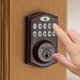 Kwikset 99140-008 SmartCode 914 Keypad Keyless Entry Zigbee Smart Lock Connected Deadbolt Door Lock Featuring SmartKey Security in Venetian Bronze