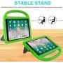 iPad 9.7 2018 2017 / Air 1/2 / Pro 9.7 Case for Kids - SUPLIK Durable Shockproof Protective Handle Bumper Stand Cover with Screen Protector for iPad 9.7 inch 5th/6th Generation, Green