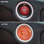 ToolEpic for Dodge Challenger Charger Durango Hellcat Decal Accessories 2015-2021 - Engine Start Stop Button Overlay Sticker Emblem - Push to Start Button Go Mango Badge Cover - Perfect for Decals