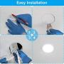 6 Inch LED Recessed Lighting with Junction Box, Comzler Dimmable LED Recessed Downlights Ceiling Lights, 12W 100W Equivalent, 5000K Daylight, 850 Lumen, 6 Pack Can Lights