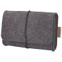 ProCase Felt Storage Case Bag Accessories Organizer for MacBook Laptop Mouse Power Adapter Cables Computer Electronics Cellphone Accessories Charger SSD HHD -Black