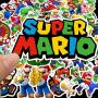 Super M_Ario Bros Stickers for Water Bottles 50 Pack Cute,Waterproof,Aesthetic,Trendy Stickers for Teens,Girls Perfect for Waterbottle,Laptop,Phone,Travel Extra Durable Vinyl (M_Ario )