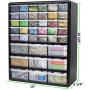 Greenpro 3309 Wall Mount Hardware and Craft Storage Cabinet Drawer Organizer
