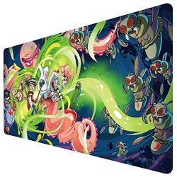 Bimor Extended Gaming Mouse Mat / Pad - Large, Wide (Long) Custom Professional Mousepad, Stitched Edges, Ideal for Desk Cover, Computer Keyboard, PC and Laptop (90x40 laotou020)