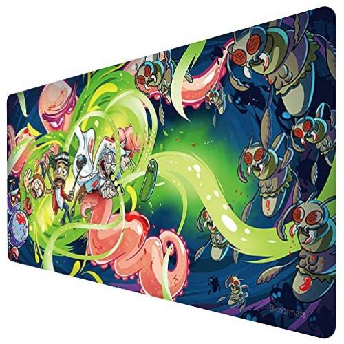 Bimor Extended Gaming Mouse Mat / Pad - Large, Wide (Long) Custom Professional Mousepad, Stitched Edges, Ideal for Desk Cover, Computer Keyboard, PC and Laptop (90x40 laotou020)