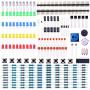 ELEGOO Electronics Component Basic Starter Kit w/Precision Potentiometer, Buzzer, Capacitor Compatible with Arduino UNO, MEGA2560, Raspberry Pi