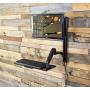 VIVO Black Sit-Stand Wall Mount Counterbalance Height Adjustable Monitor and Keyboard Workstation for Screens up to 27 inches STAND-SIT1K