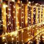 Led Icicle Lights Outdoor Christmas Decorations Lights 400LED 8 Modes Icicle Christmas Lights, Outdoor Fairy String Lights for Christmas, Party, Holiday Decorations (Warm White)