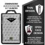 ID Stronghold Secure Badge Holder Duolite - RFID Blocking 2 Card ID Badge Holder with Lanyard and Retractable Reel - PIV, CAC and Work Cards - Heavy Duty Plastic Badge Protector - FIPS 201 Approved