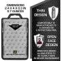 ID Stronghold Secure Badge Holder Duolite - RFID Blocking 2 Card ID Badge Holder with Lanyard and Retractable Reel - PIV, CAC and Work Cards - Heavy Duty Plastic Badge Protector - FIPS 201 Approved